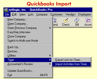 QuickBooks Import